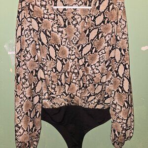 Snake skin body suit